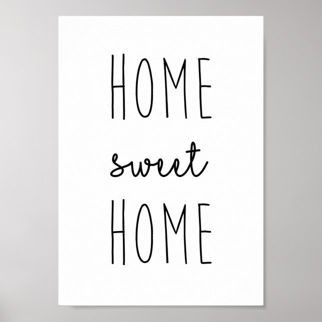 Affiches Accueil Sweet Home Imprimer l'affiche (Devant)