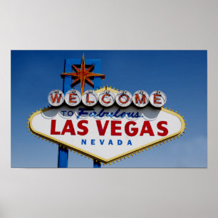 Affiches Accueil vers Las Vegas fabuleux - signe célèbre