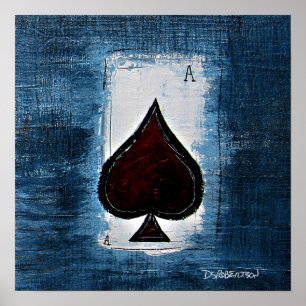 Affiches Ace de Spade Man Cave Art