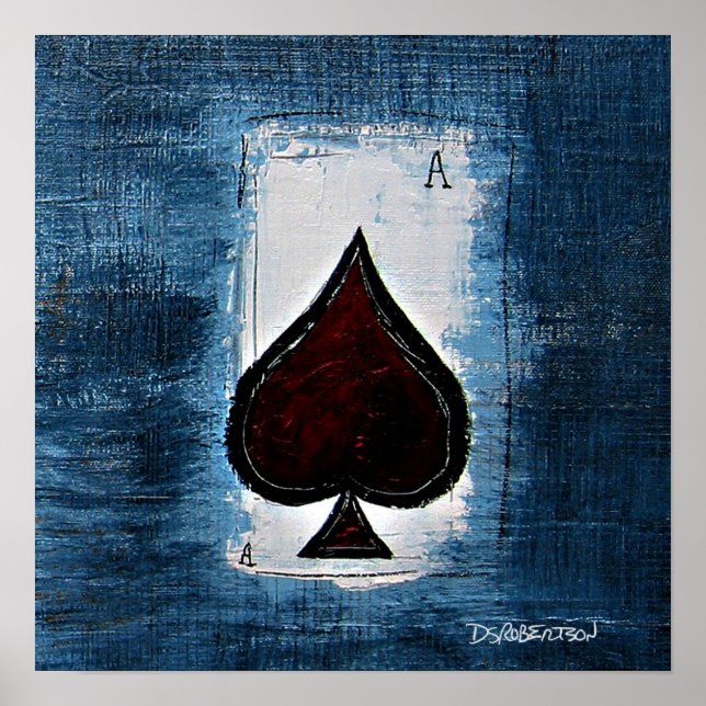 Affiches Ace de Spade Man Cave Art (Devant)