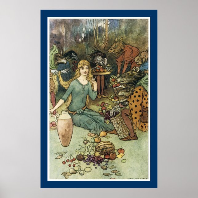 Affiches Acheter chez nous avec un Curl d'or (Devant)