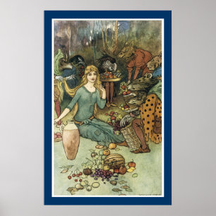 Affiches Achetez chez nous avec une boucle dorée