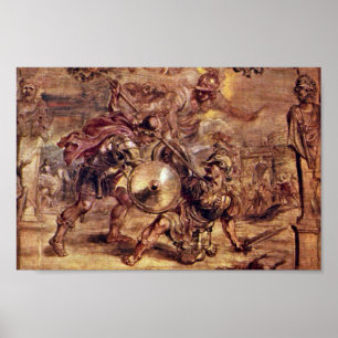 Affiches Achille A Défait Hector, Par Peter Paul Rubens