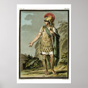 Affiches Achilles in Armour, costume for 'Iphigenia in Auli