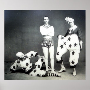 Affiches Acrobate et copie de clowns