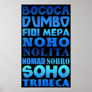 Affiches Acronymes de New York