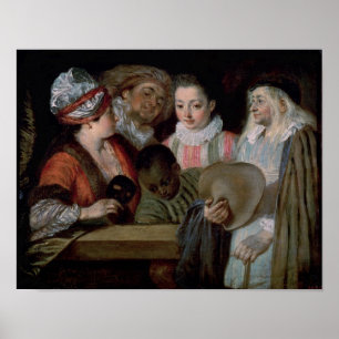 Affiches Acteurs du théâtre Francais, c.1714-15