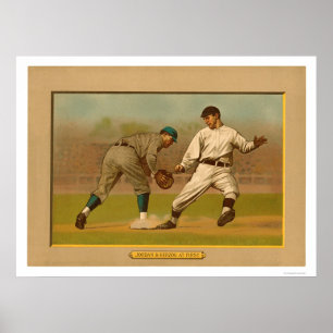 Affiches Action 1911 de jeu de carte de base-ball