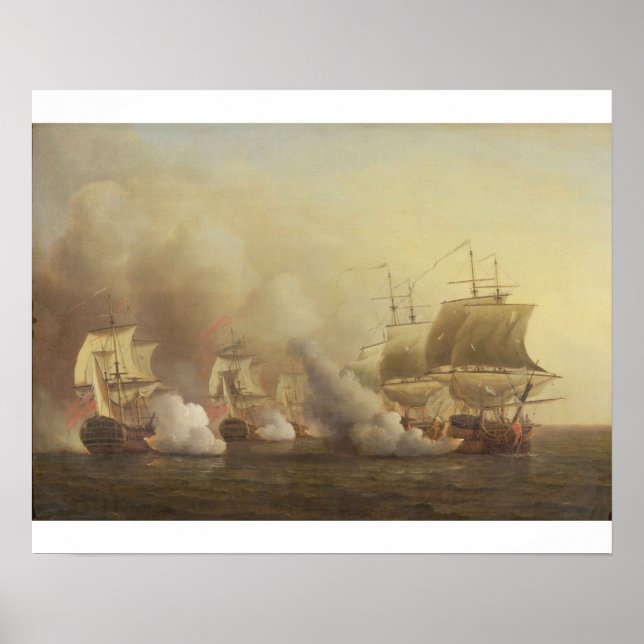 Affiches Action du cap de Bonne-Espérance, le 9 mars 1757 (Devant)