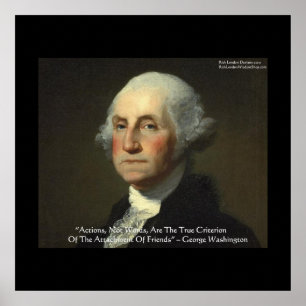 Affiches "Actions Pas Mots" de George Washington