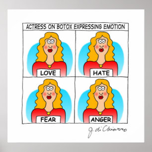 Affiches ACTRICE de BOTOX d'affiche