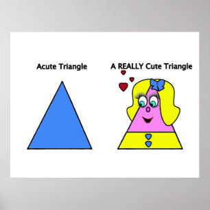 Affiches Acute Triangle A Really Cute Triangle