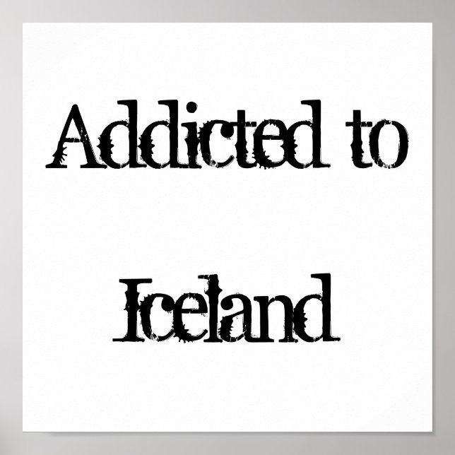 Affiches Addicité à l'Islande (Devant)