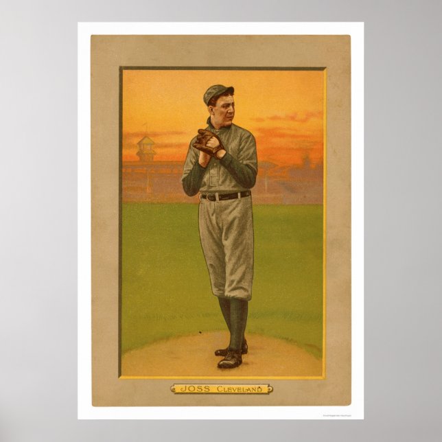 Affiches Addie Joss Cleveland Baseball 1911 (Devant)