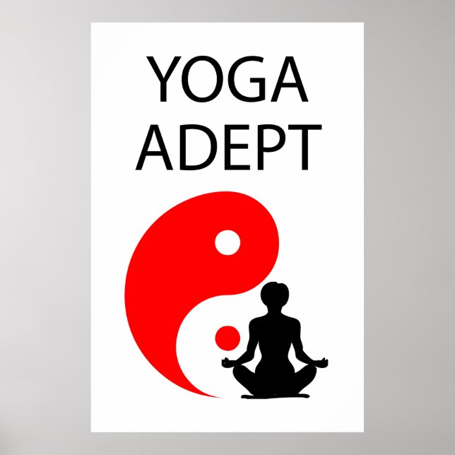 Affiches Adepte du yoga (Devant)