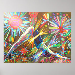 Affiches adho mukha svanasana numérique 2010