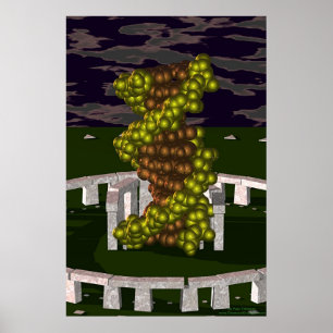 Affiches ADN à Stonehenge