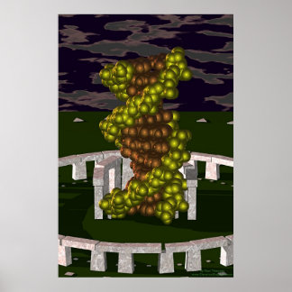 Affiches ADN à Stonehenge