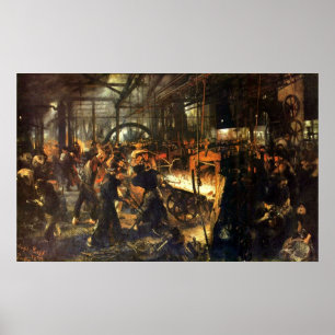 Affiches Adolph von Menzel Iron Rolling Mill
