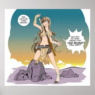 Affiches Adora Ztarr "Soyons ouverts d'esprit"