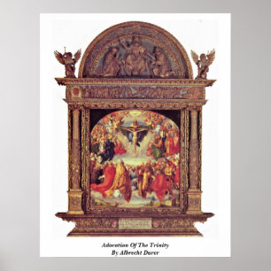 Affiches Adoration De La Trinité Par Albrecht Durer