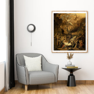 Affiches Adoration des bergers beaux-arts Noël