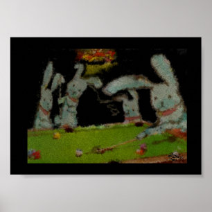 Affiches Ados de velours jouant la piscine