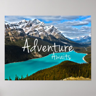 Affiches Adventure Attend le lac Peyto