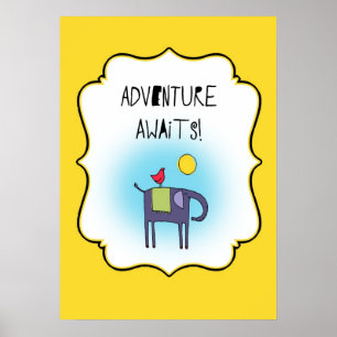 Affiches Adventure Attend Whimsical