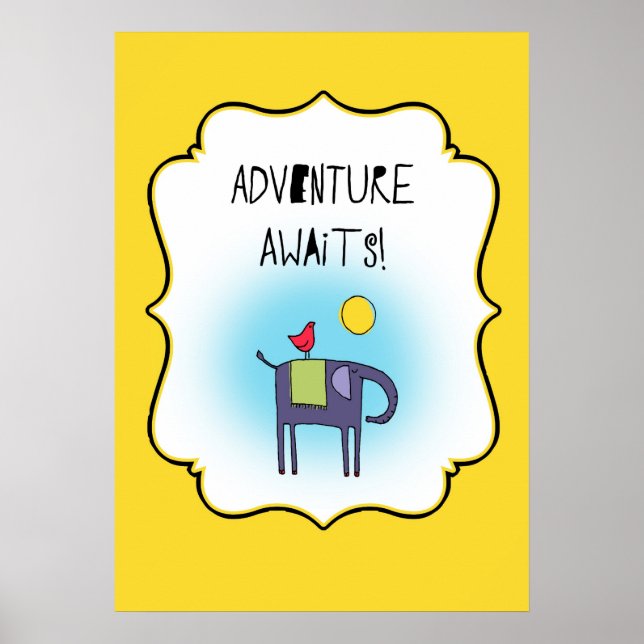 Affiches Adventure Attend Whimsical (Devant)