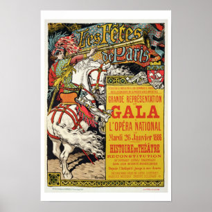 Affiches Advertisment for the 'Fetes de Paris'