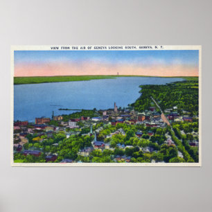 Affiches Aérien sud de la ville