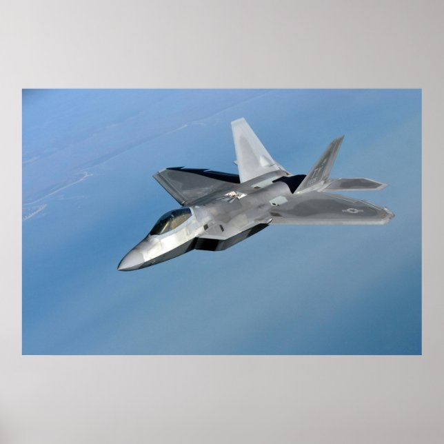 Affiches Aéronefs de Raptor F-22 (Devant)