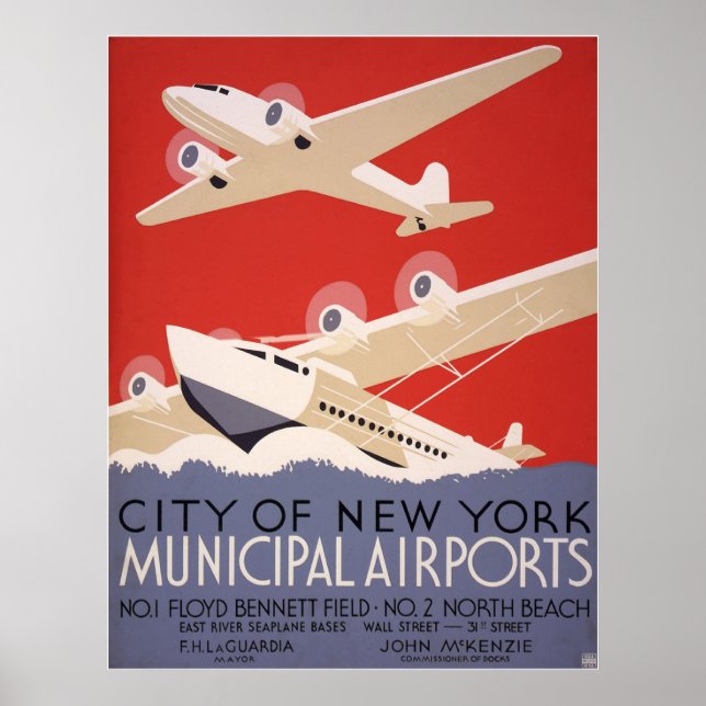 Affiches Aéroport de New York (Devant)