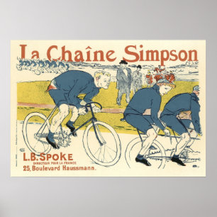 Affiches Affiche/copie : Annonce de chaîne de bicyclette de