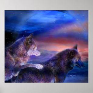 Affiches Affiche/copie d'art de compagnons de loup