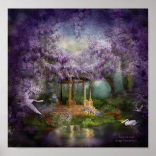Affiches Affiche/copie d'art de lac wisteria