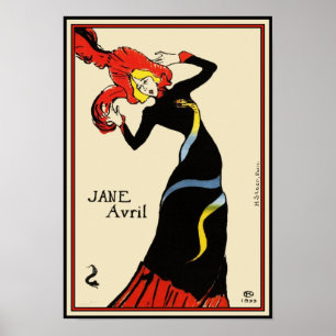 Affiches Affiche/copie :  Toulouse Lautrec - Jane Avril