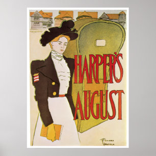 Affiches Affiche/Priint : Août du harpiste - Edouard