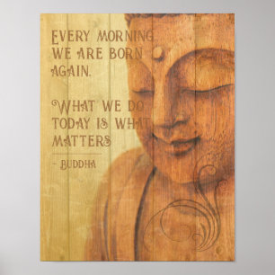 Affiches Affirmation positive Bouddhisme Mindfulness Citati