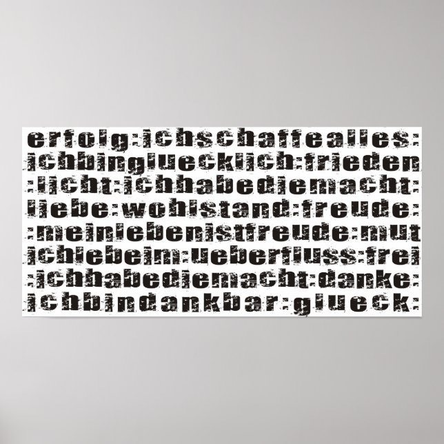 Affiches Affirmations (Devant)