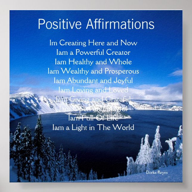 Affiches Affirmations positives (Devant)
