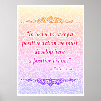 Affiches Afin de porter un positif - Citation positive