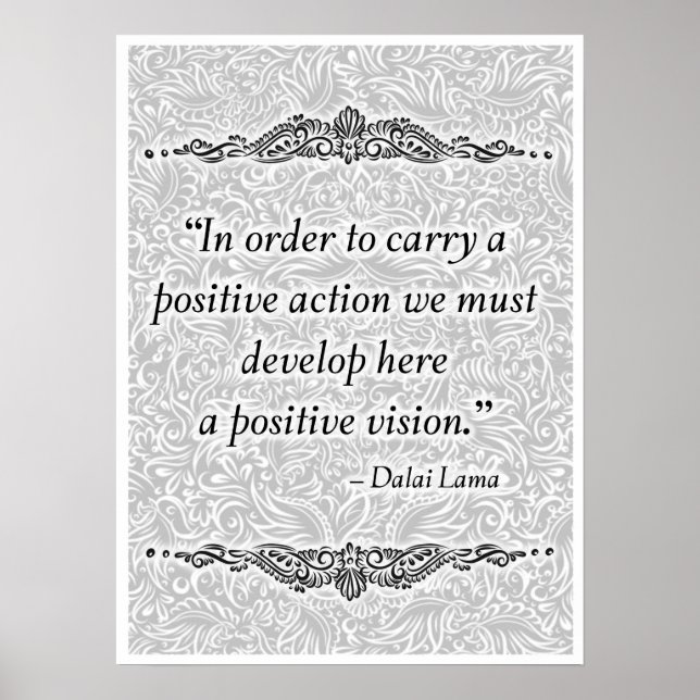 Affiches Afin de porter un positif - Citation positive (Devant)