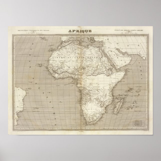 Affiches Africa map (Devant)
