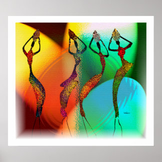 Affiches African Vase Confetti Celebration