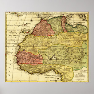 Affiches AfricaPanoramic occidental MapWestern Afrique 2