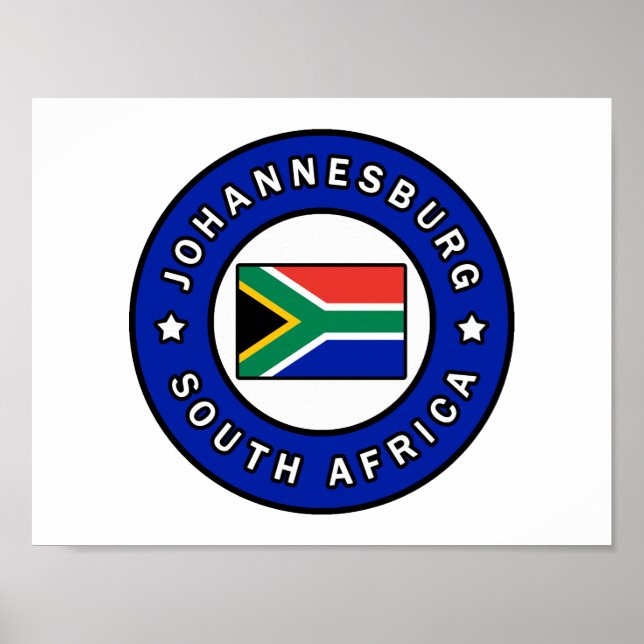 Affiches Afrique du Sud de Johannesburg (Devant)