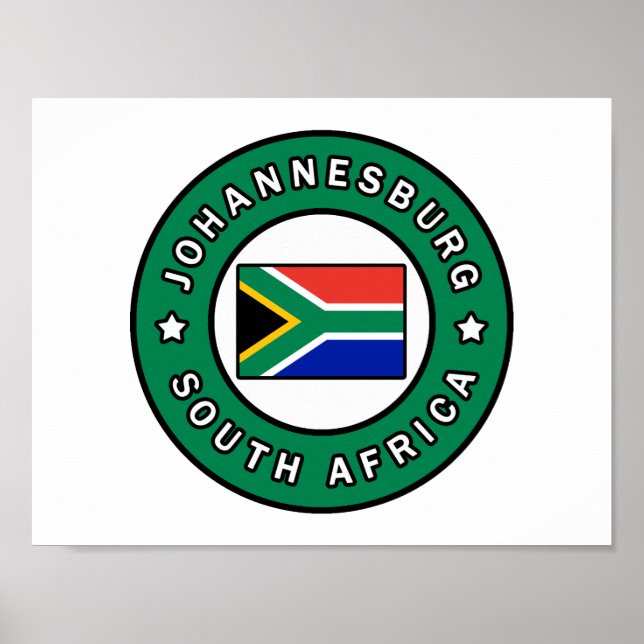 Affiches Afrique du Sud de Johannesburg (Devant)