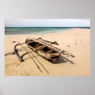 Affiches Afrique, Mozambique, île de Mogundula